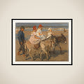Donkey Riding on the Beach framed