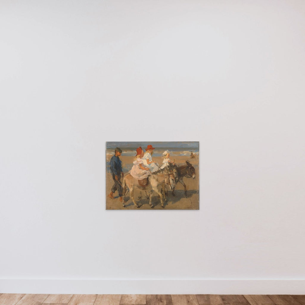 Donkey Riding on the Beach unframed — shown to scale