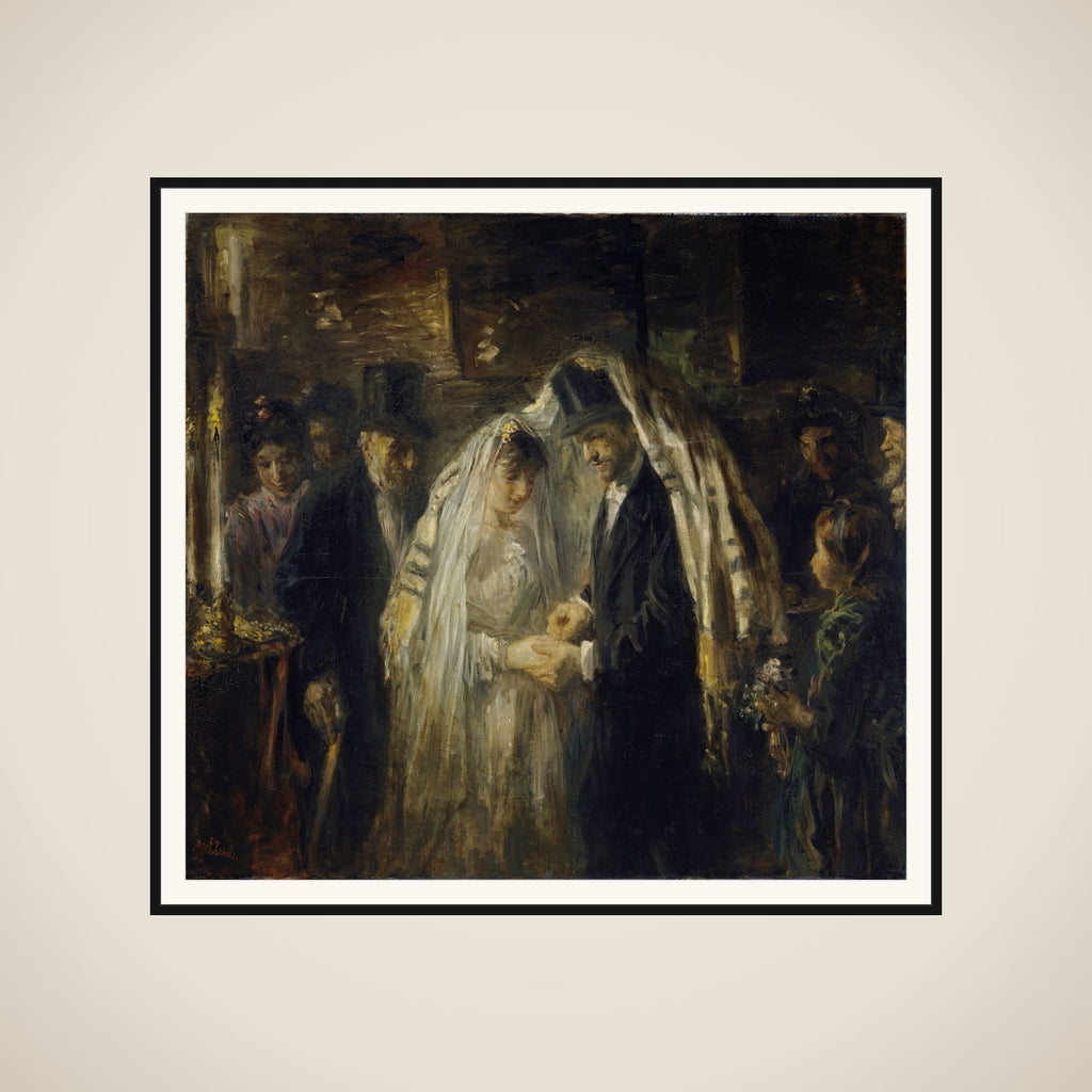 Jewish Wedding, Thought to be the Wedding of the Artist's Daughter Mathilde and G.D. Cohen Tervaert, 1903 framed