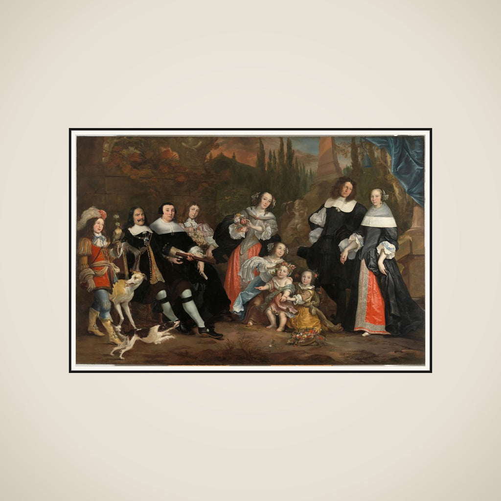 Michiel Adriaenszoon de Ruyter and his Family framed