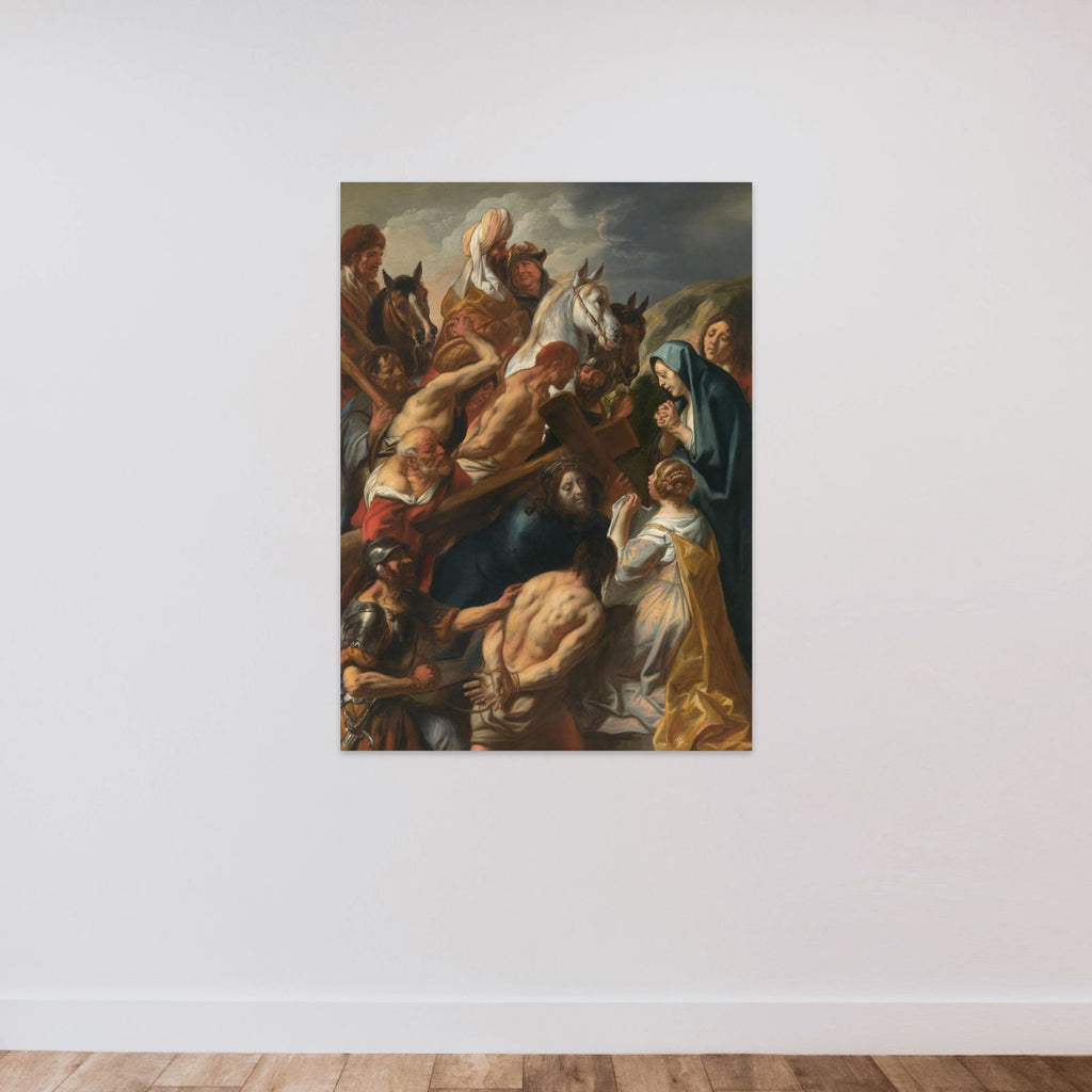 Christ on the Way to Calvary unframed — shown to scale
