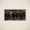 The Company of Captain  Dirck Jacobsz Rosecrans and Lieutenant Pauw, Amsterdam, 1588 framed