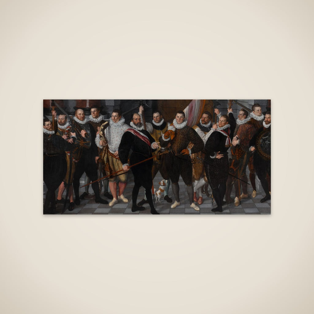 The Company of Captain  Dirck Jacobsz Rosecrans and Lieutenant Pauw, Amsterdam, 1588 unframed print