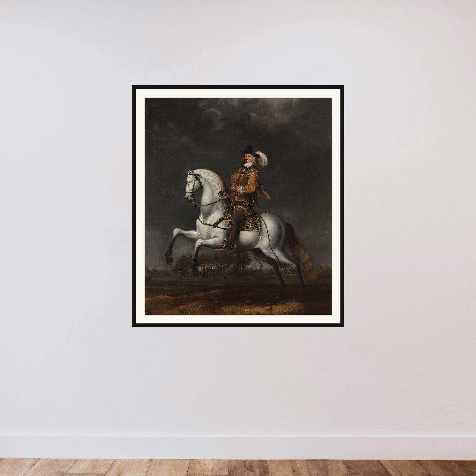 Portrait of Johan Wolfert van Brederode (1599-1655) framed — shown to scale
