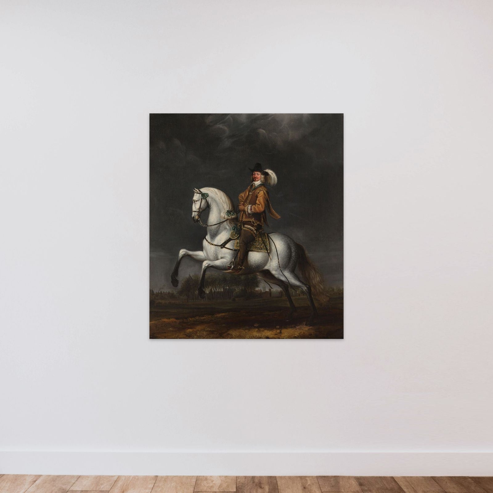 Portrait of Johan Wolfert van Brederode (1599-1655) unframed — shown to scale