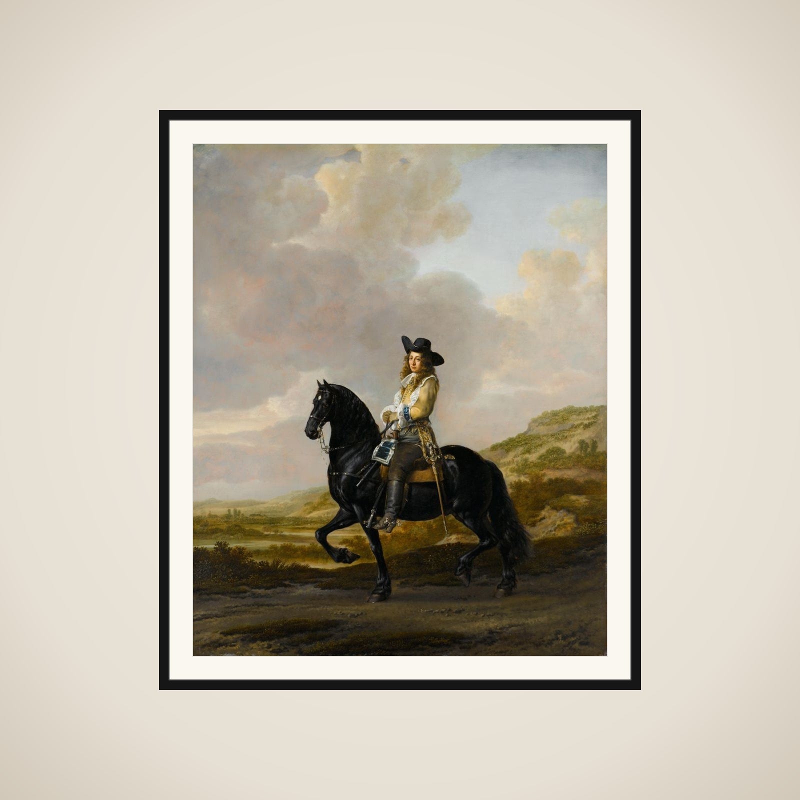 Portrait of Pieter Schout (1640-69) framed