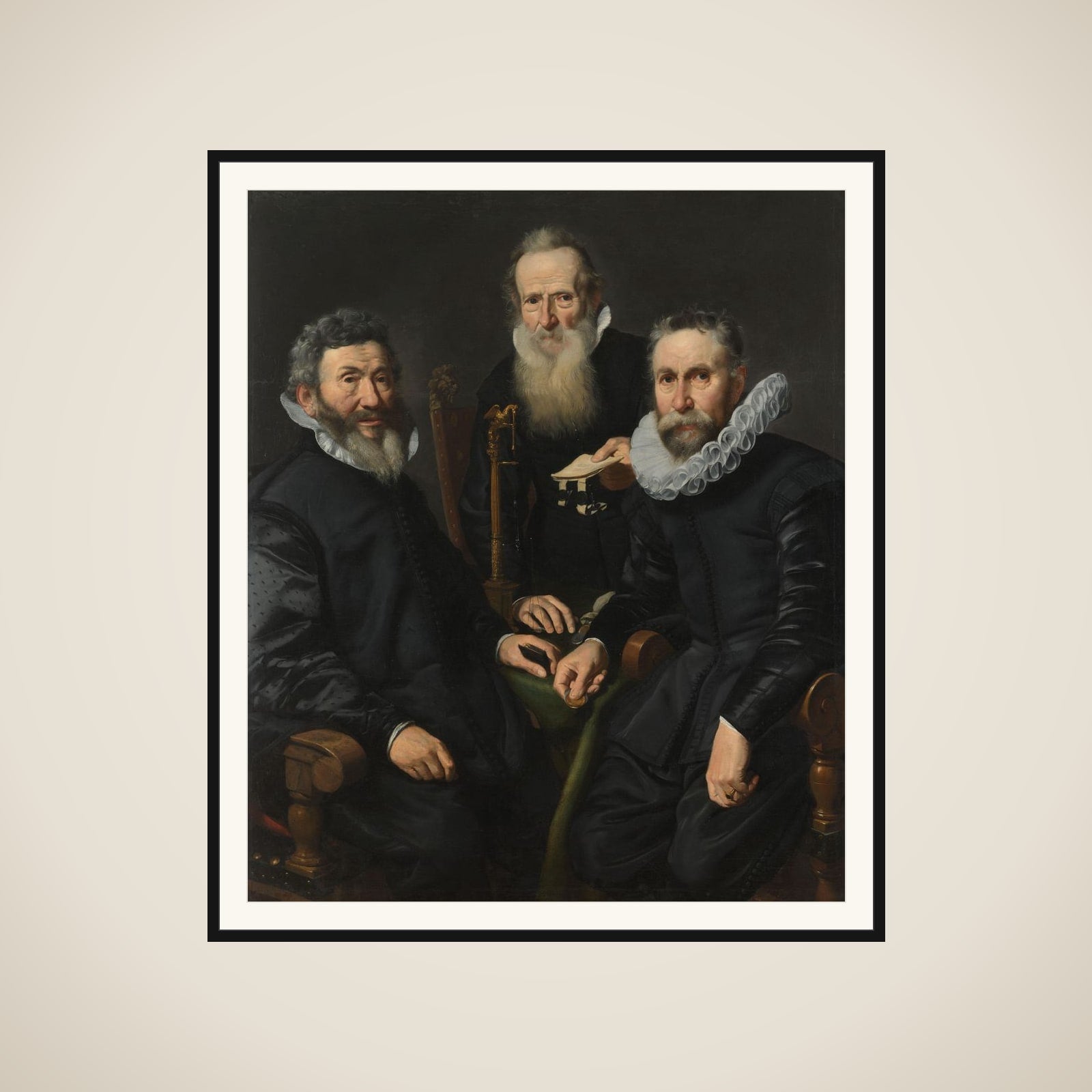 Group Portrait of an Unidentified Board of Governors framed