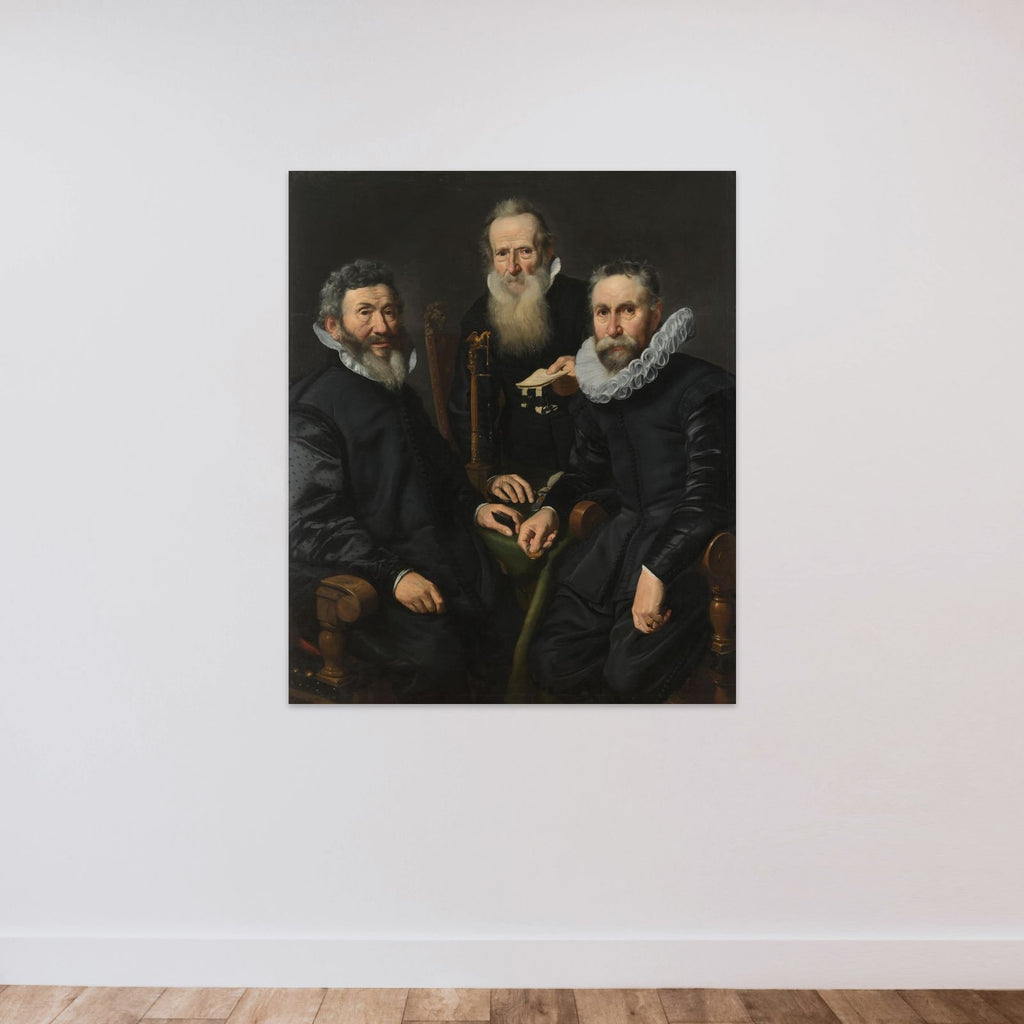 Group Portrait of an Unidentified Board of Governors unframed — shown to scale