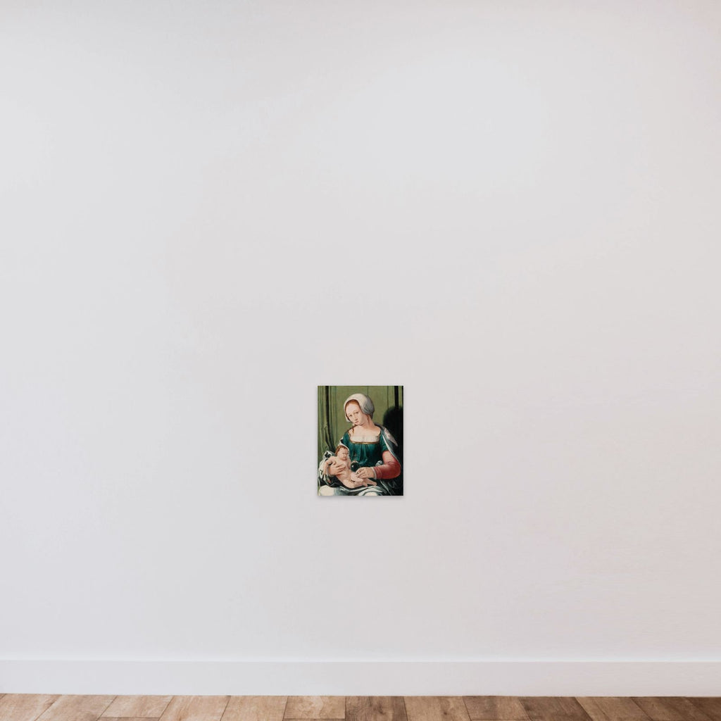 Madonna and Child unframed — shown to scale