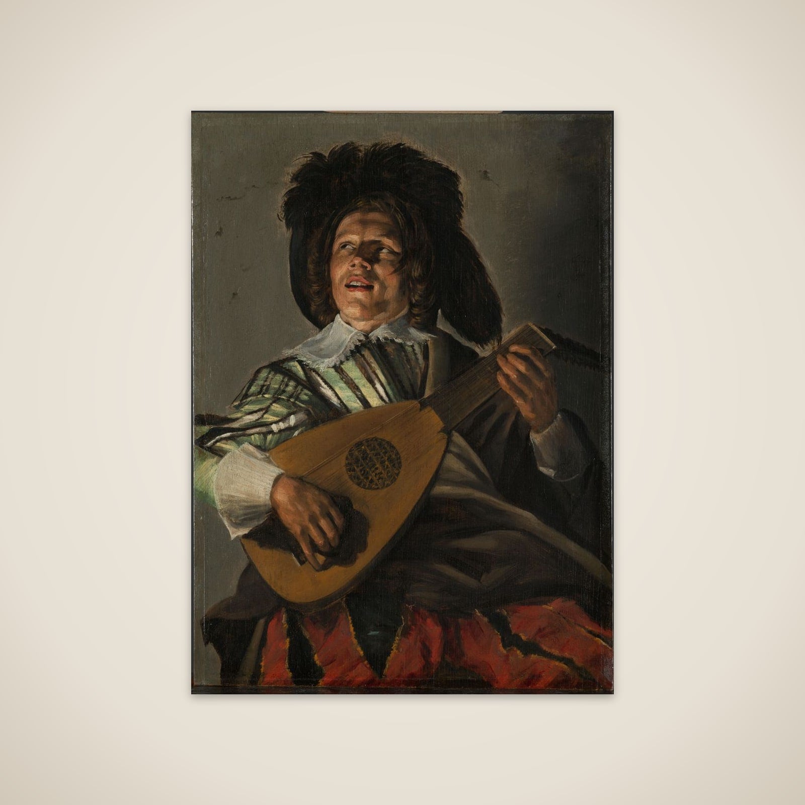 A Lute Player, known as ‘The Serenade’ unframed print