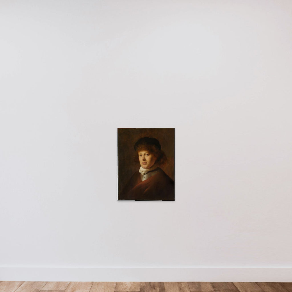 Portrait of Rembrandt van Rijn unframed — shown to scale