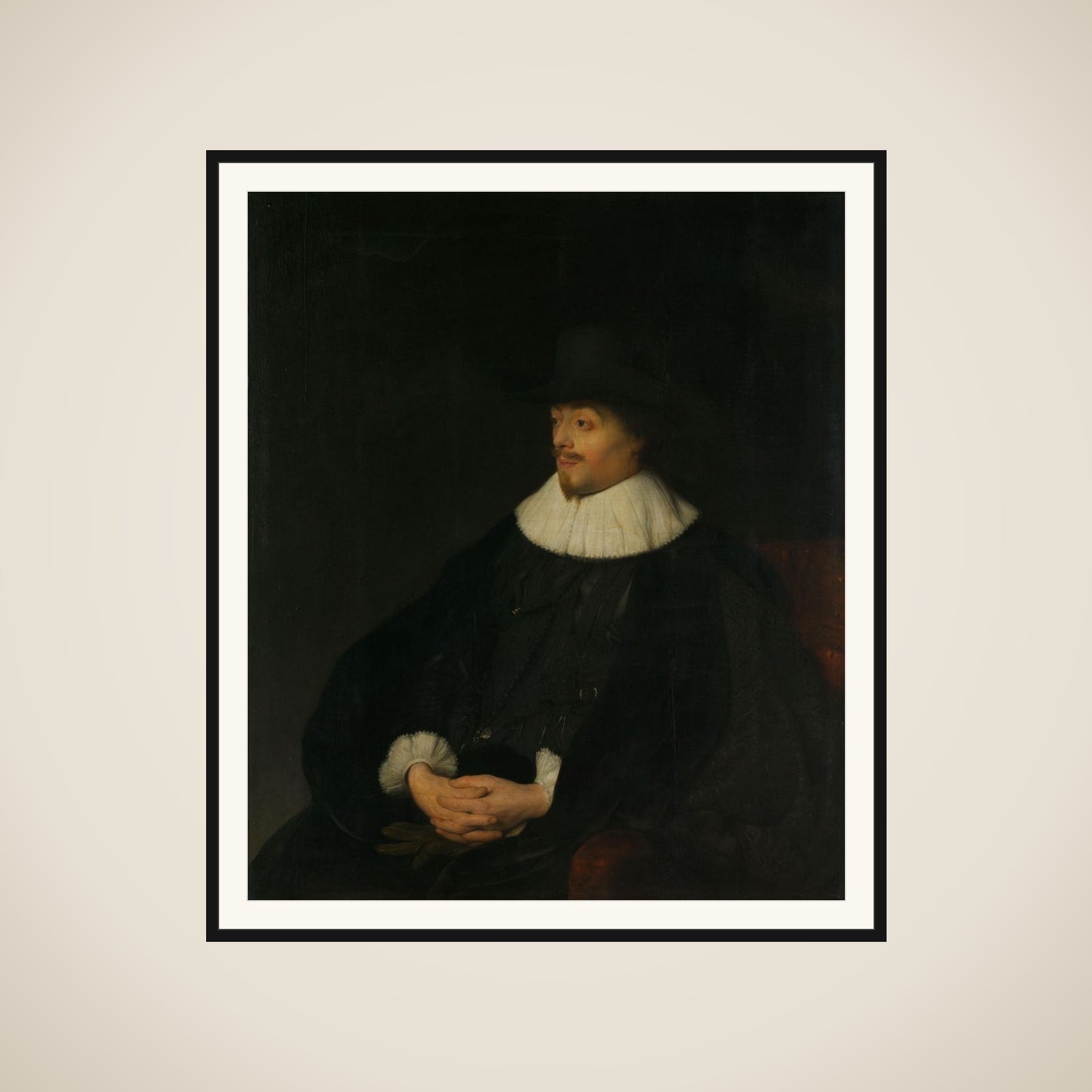 Constantijn Huygens (1596-1687), Lord of Zuylichem. Secretary of the Stadtholder, Prince Frederik Hendrik, and Poet framed
