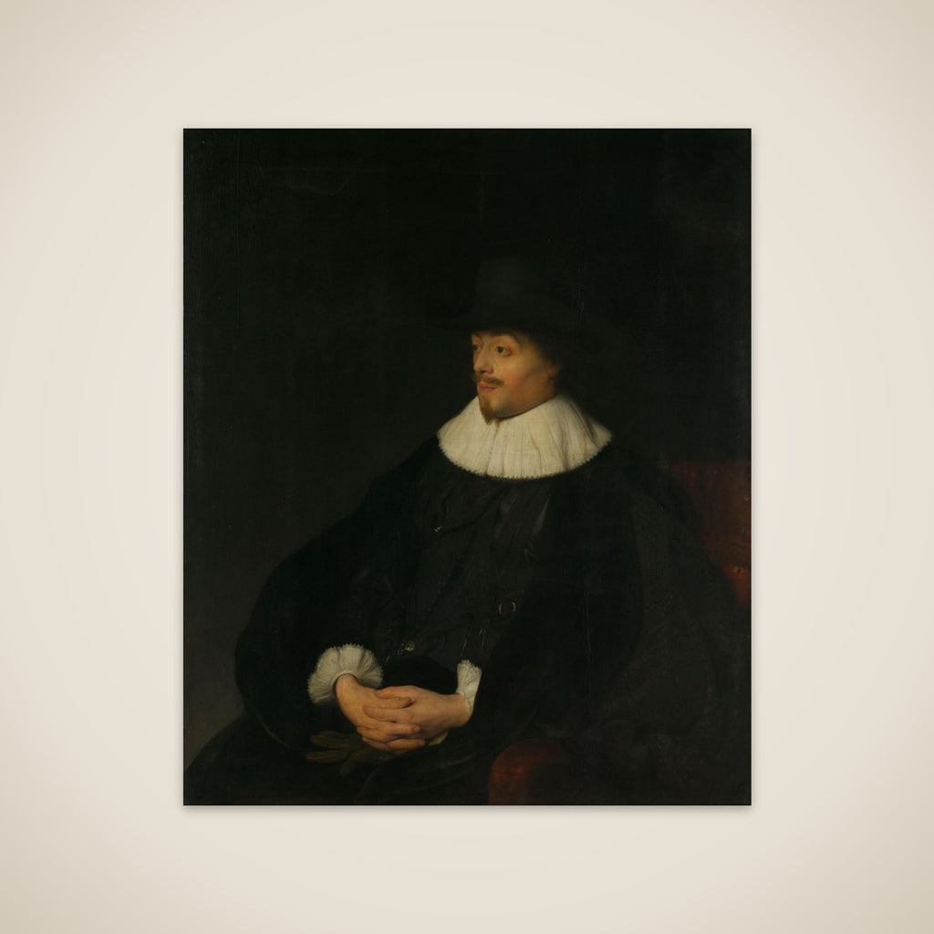 Constantijn Huygens (1596-1687), Lord of Zuylichem. Secretary of the Stadtholder, Prince Frederik Hendrik, and Poet unframed print