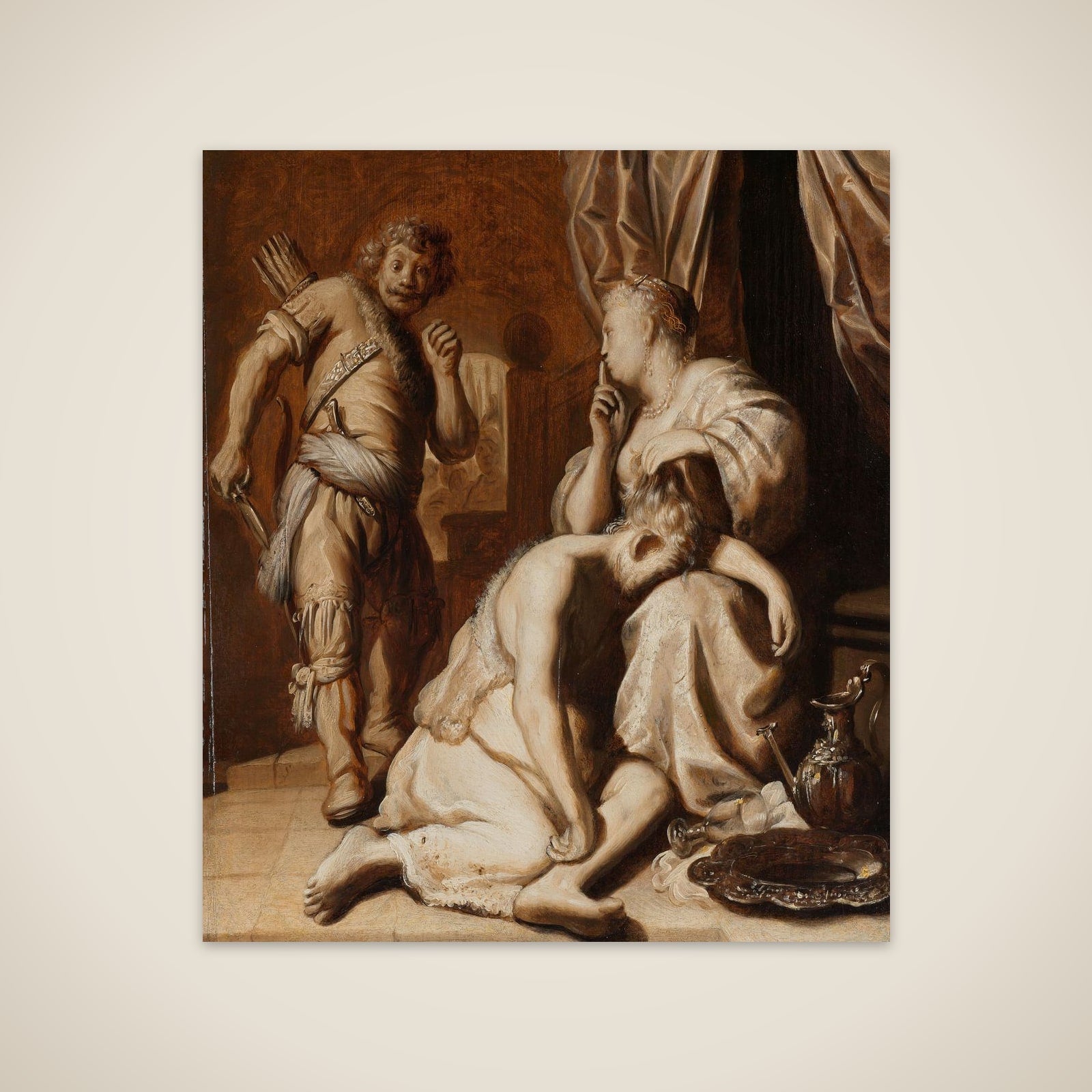 Samson and Delilah unframed print