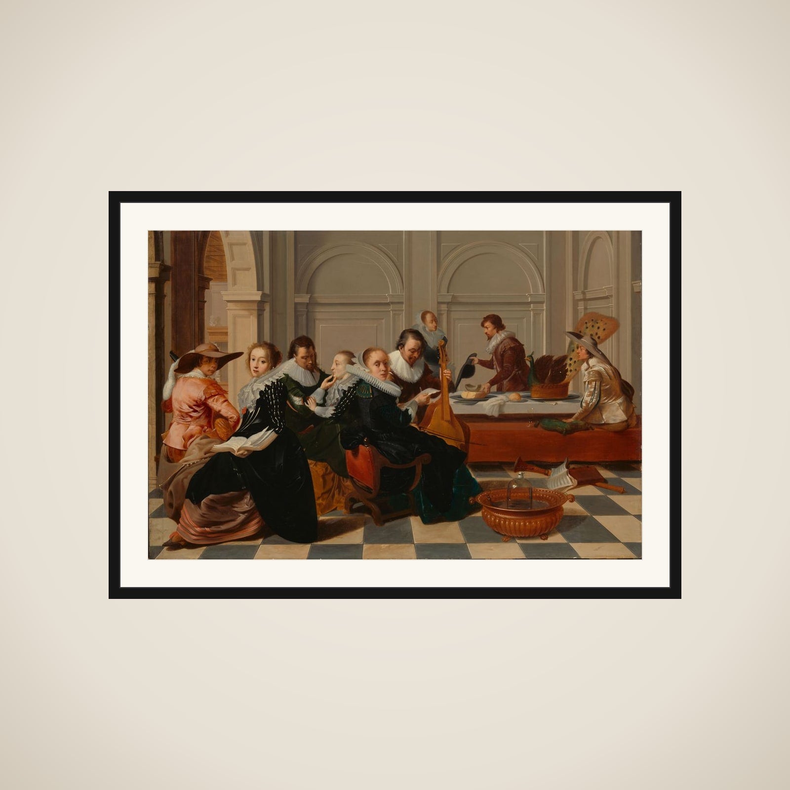 The Musical Gathering framed