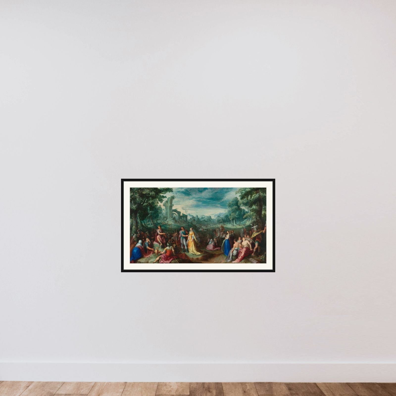 The Continence of Scipio. On the verso: Allegory on Nature framed — shown to scale