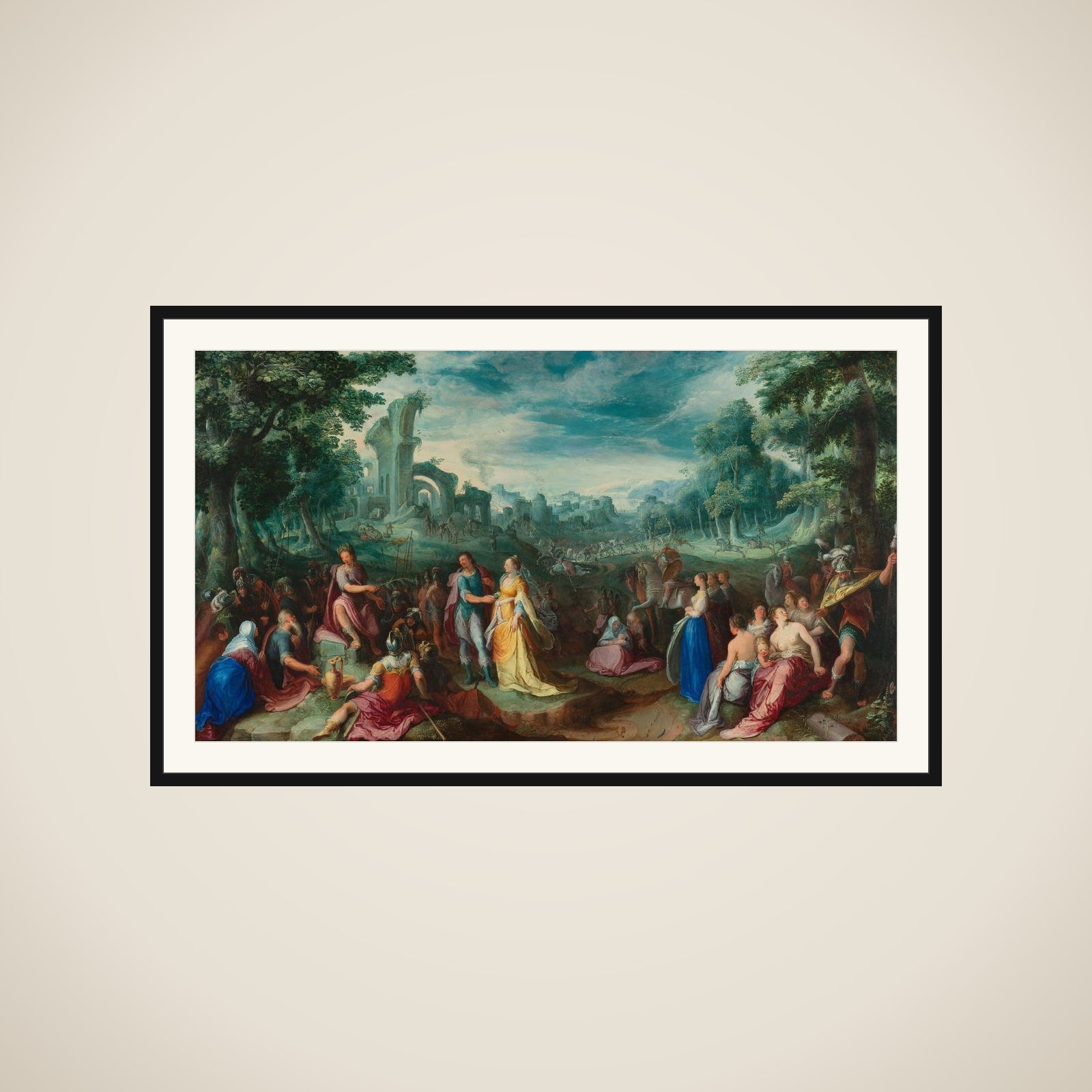 The Continence of Scipio. On the verso: Allegory on Nature framed