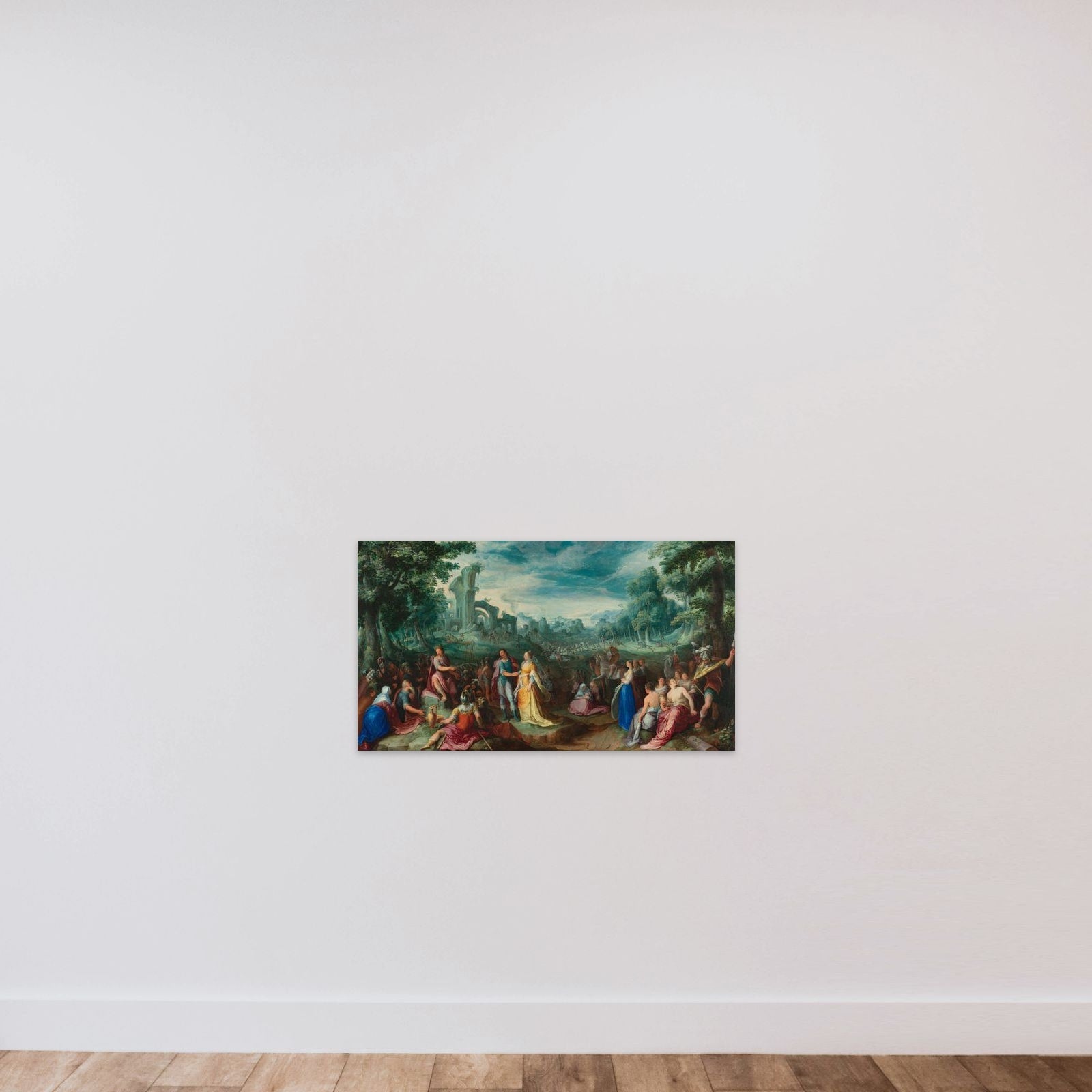 The Continence of Scipio. On the verso: Allegory on Nature unframed — shown to scale