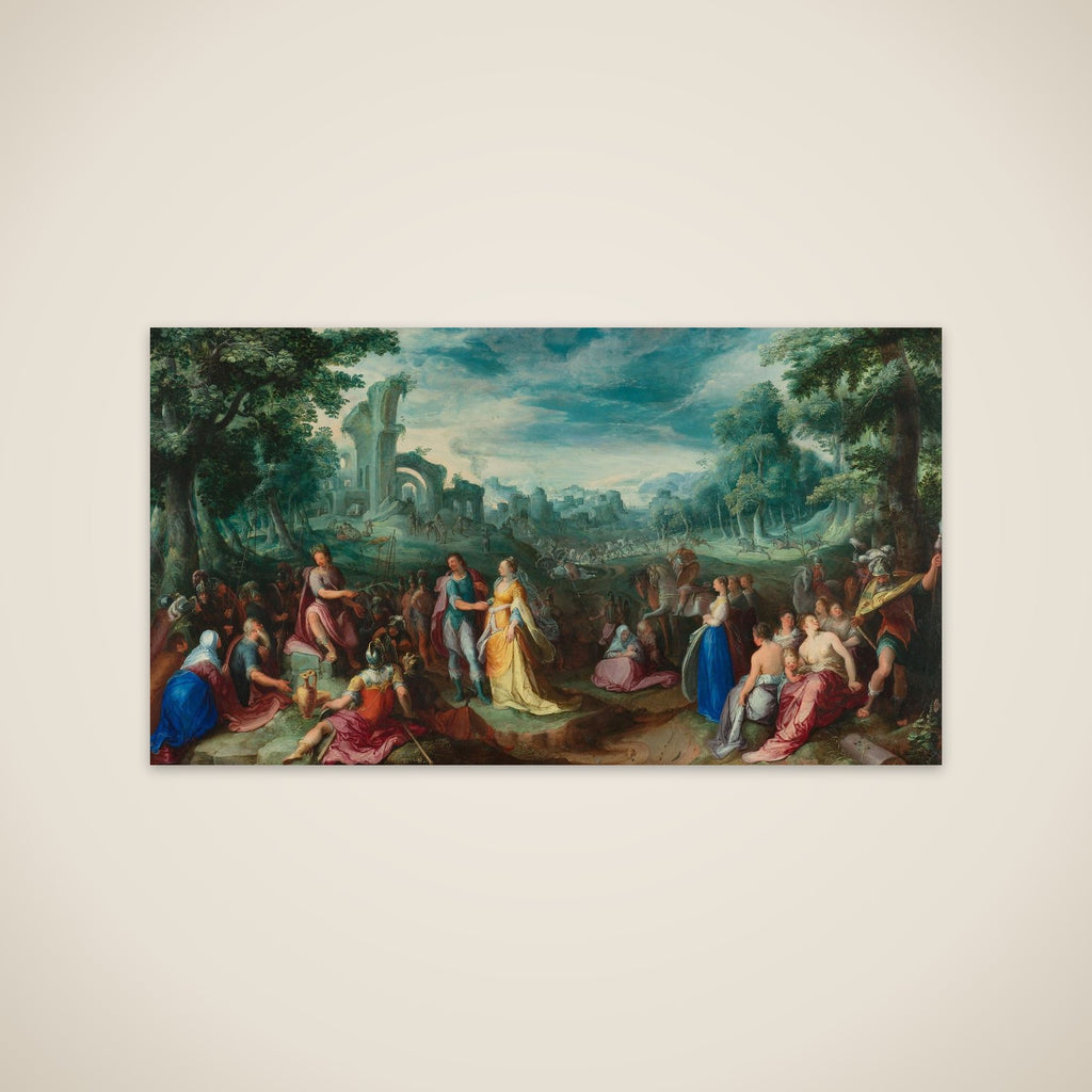 The Continence of Scipio. On the verso: Allegory on Nature unframed print
