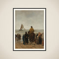 Arrival of the Boats framed