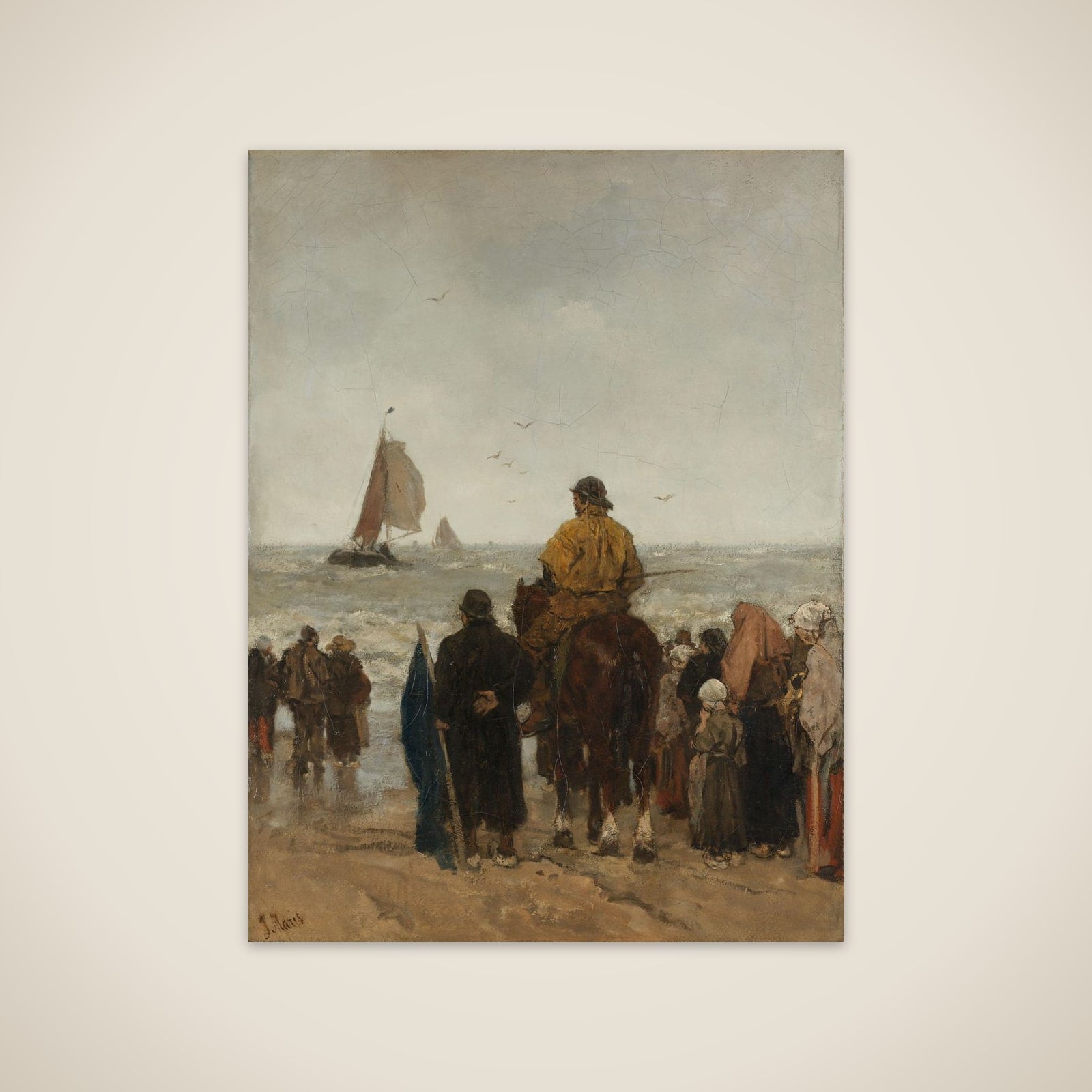 Arrival of the Boats unframed print