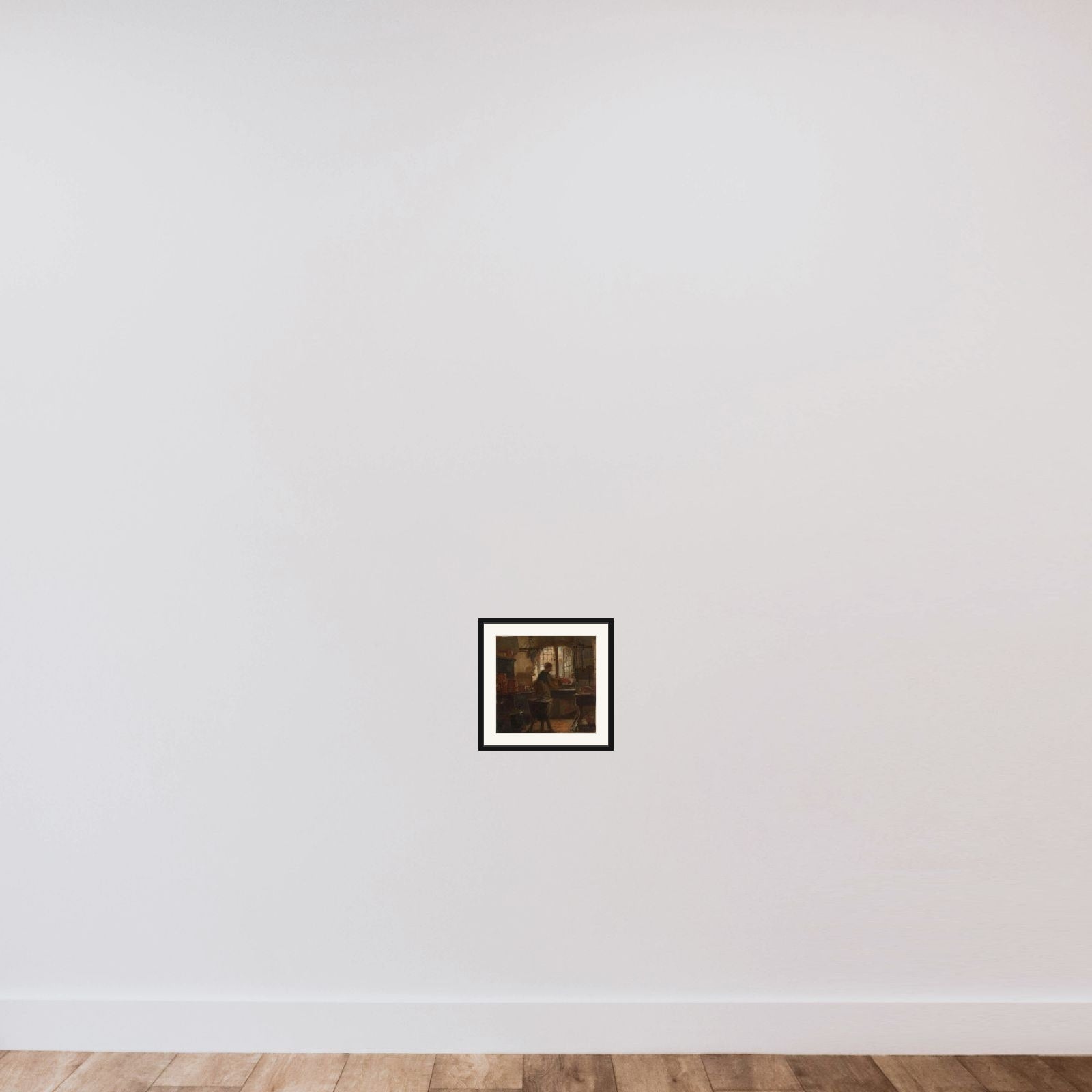 Kitchen framed — shown to scale