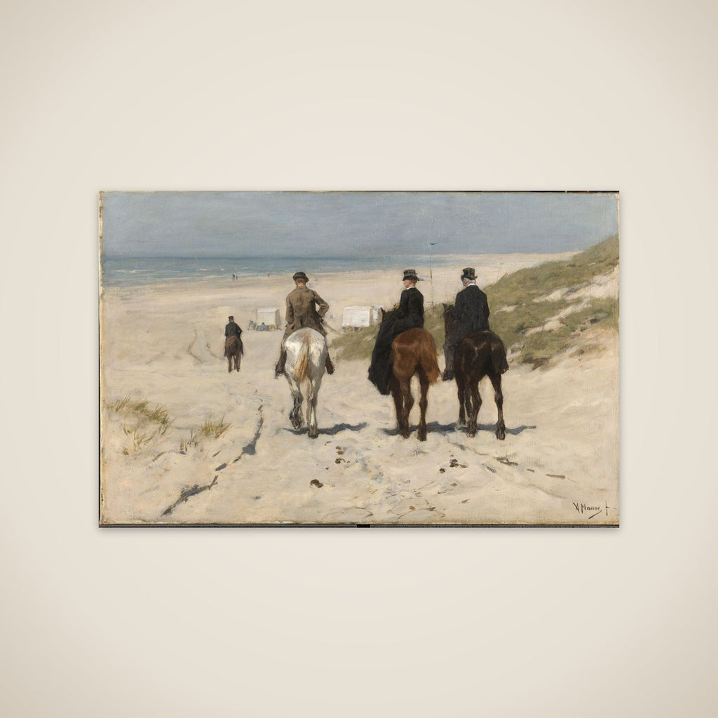 Morning Ride along the Beach unframed print
