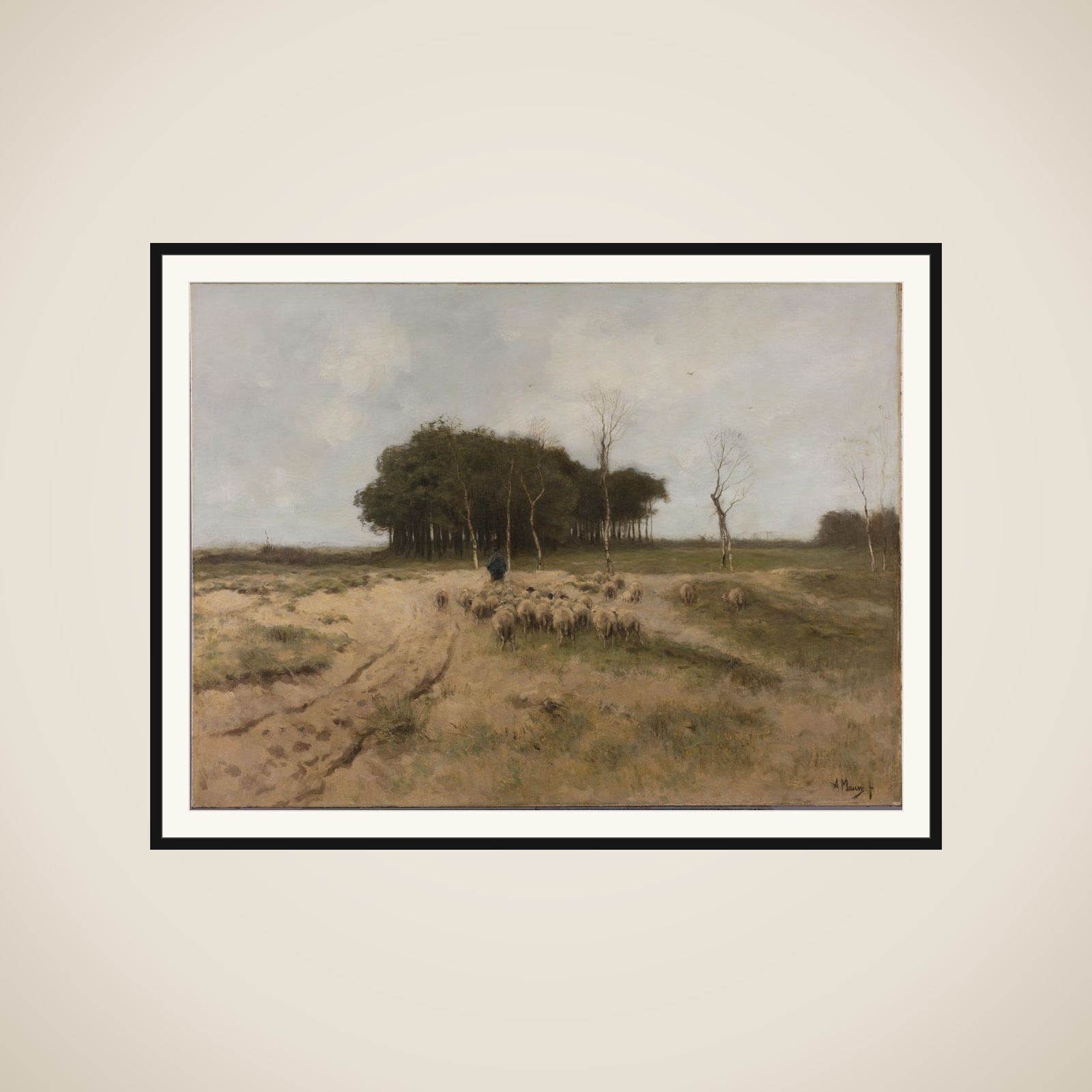 On the Heath near Laren framed