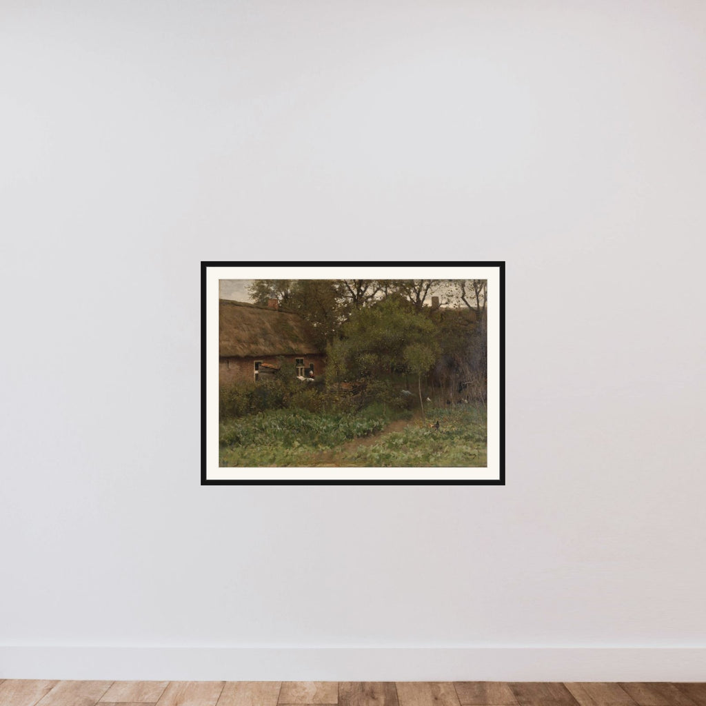 The Vegetable Garden framed — shown to scale