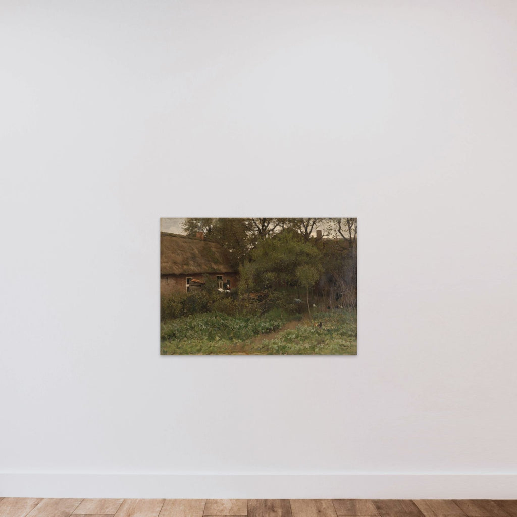 The Vegetable Garden unframed — shown to scale