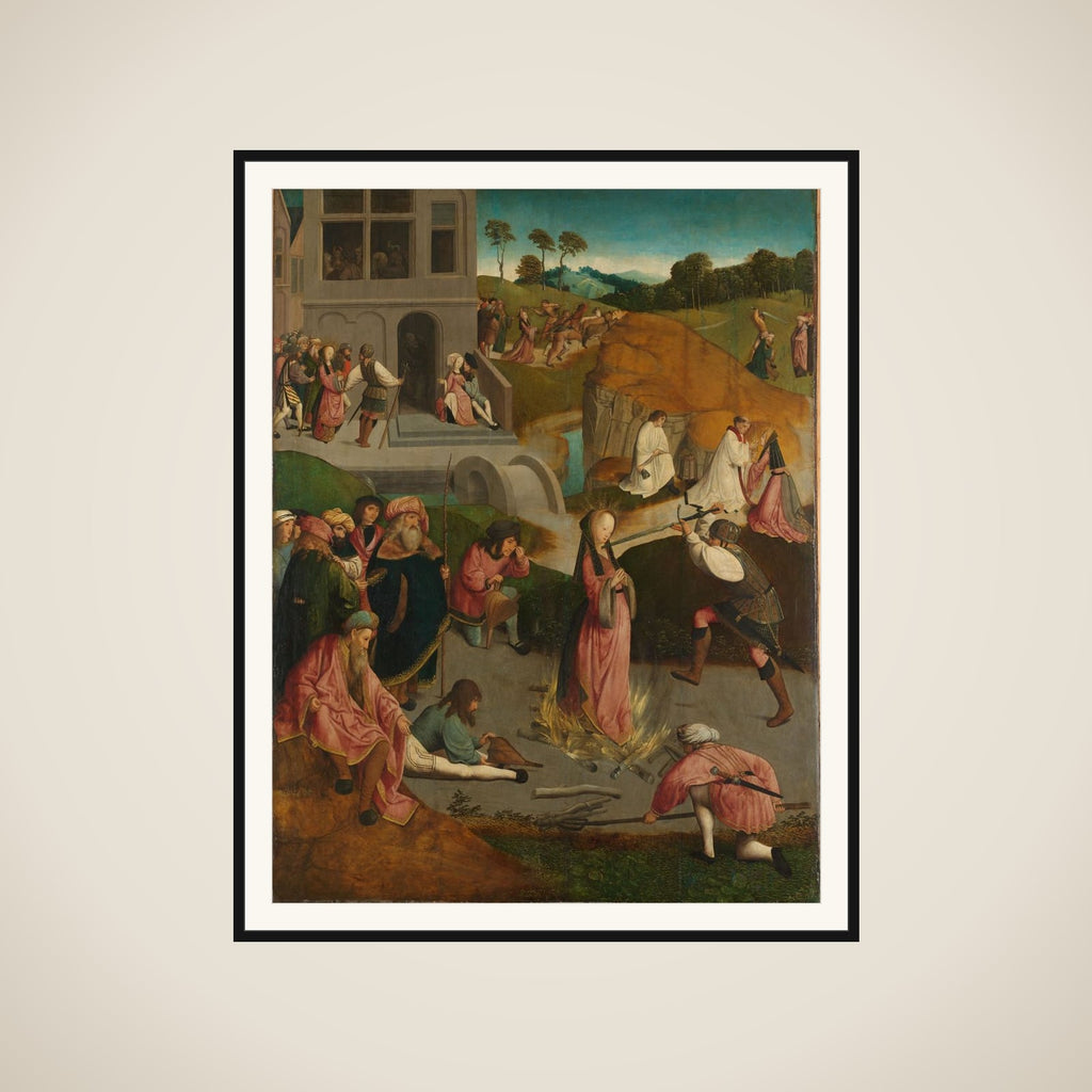 The Martyrdom of Saint Lucy framed