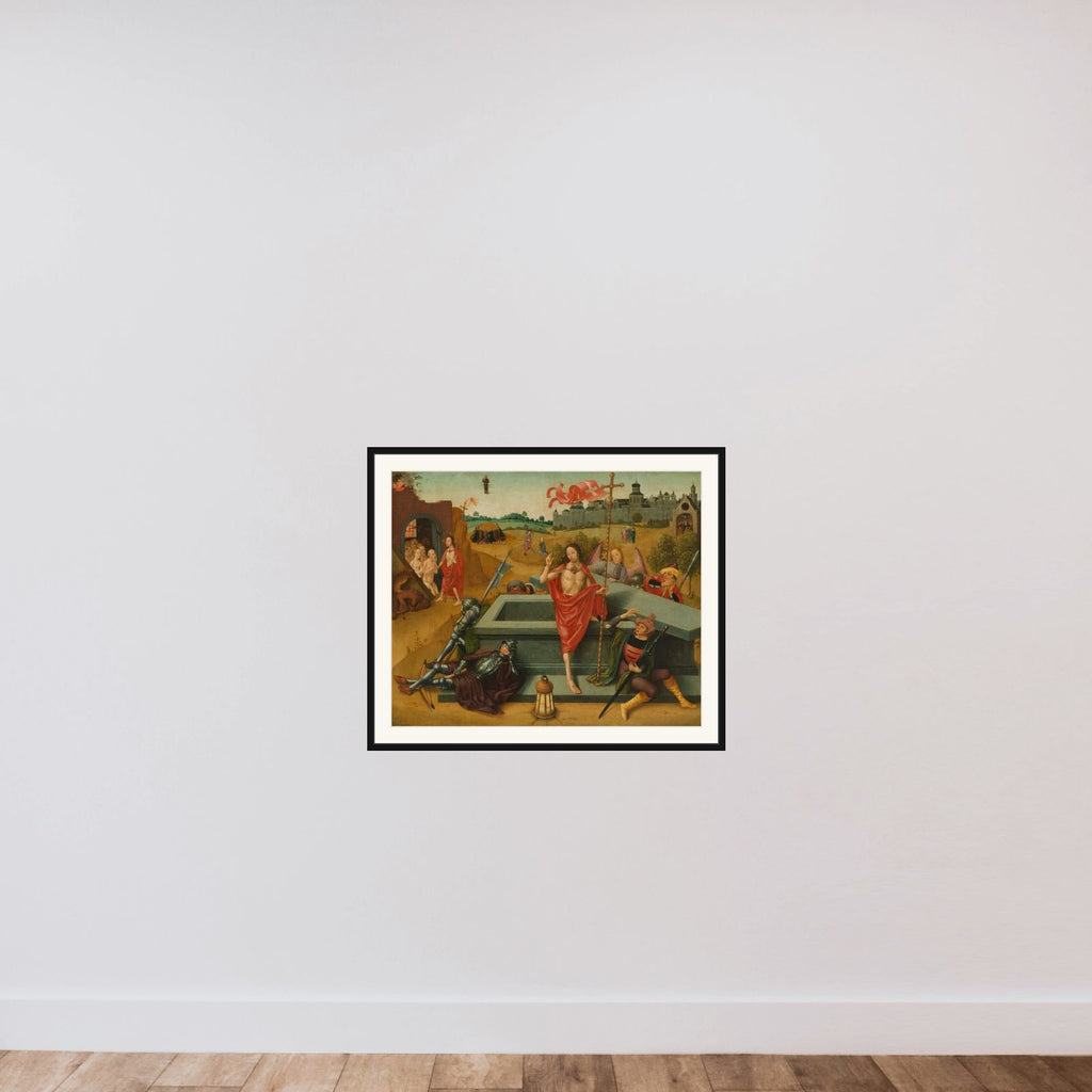 Resurrection of Christ framed — shown to scale
