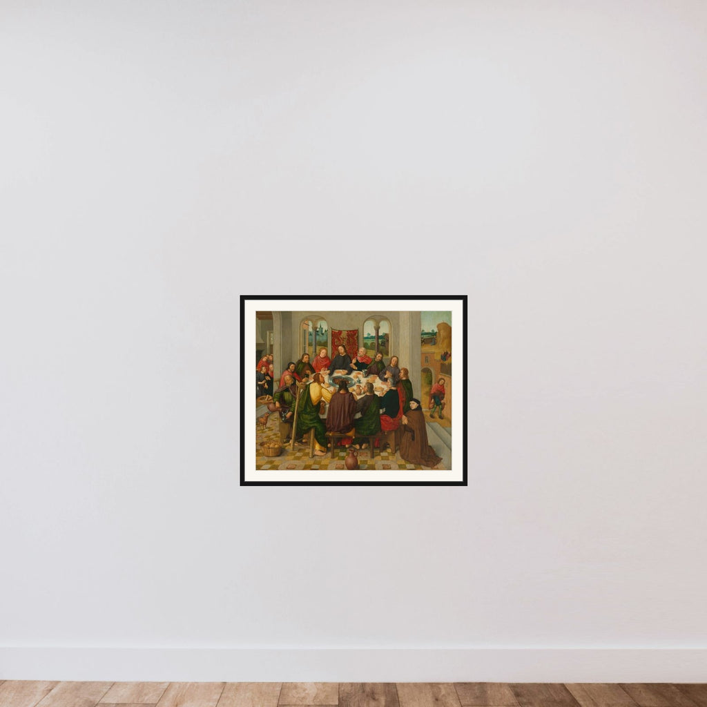 Last Supper framed — shown to scale