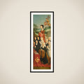 Memorial Panel with Nine Female Portraits, probably Kathrijn Willemsdr van der Graft and Family, with Saint Mary Magdalene and the Van Soutelande Family and Van der Graft-Van Soutelande Crests, inner right wing of an altarpiece framed