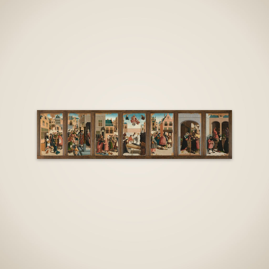 Polyptych with the Seven Works of Charity unframed print
