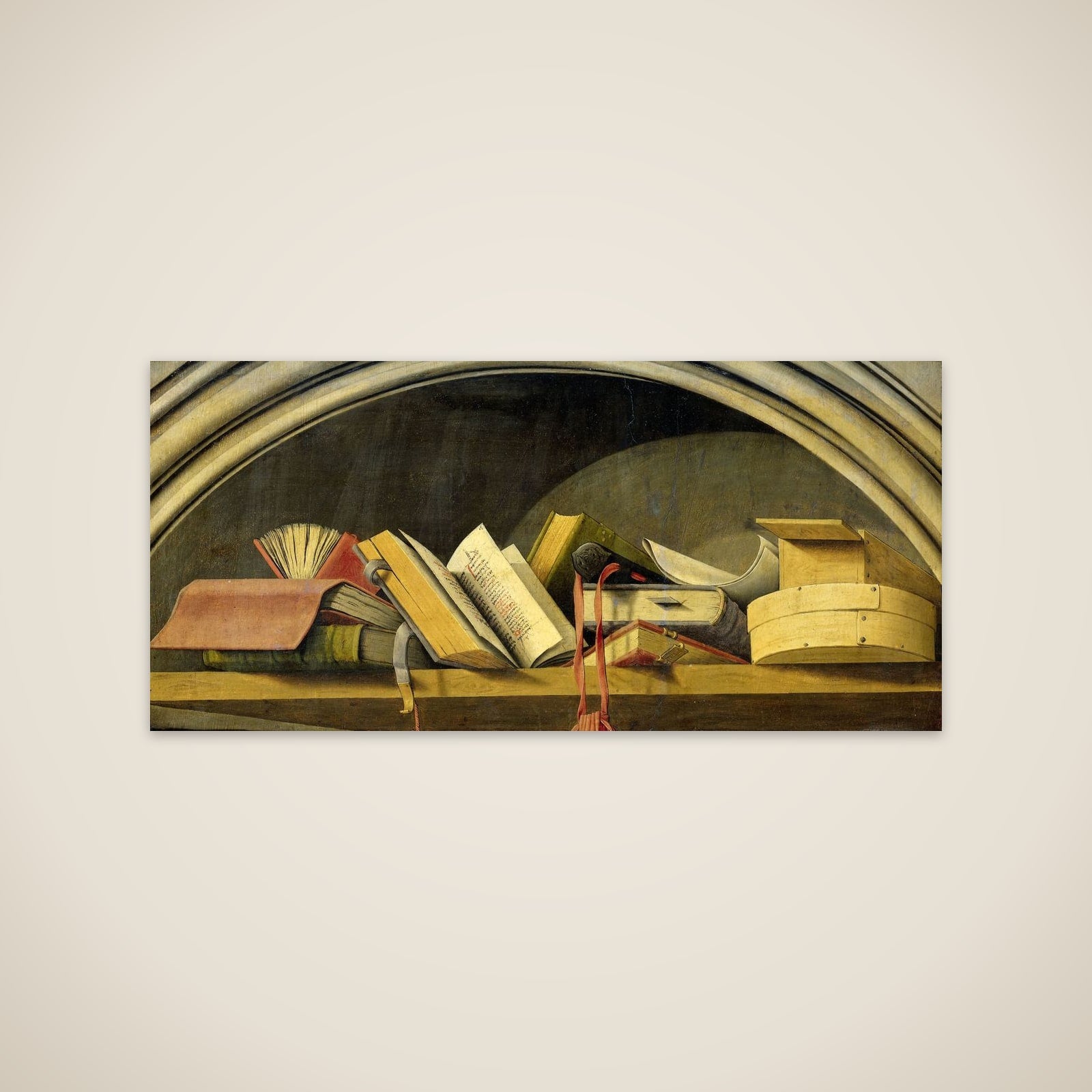 Still Life with Books in a Niche unframed print
