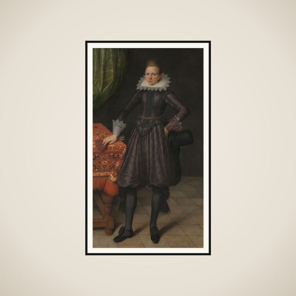 Portrait of Sir Peter Courten (1599-1624) framed