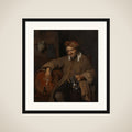 The Old Drinker framed