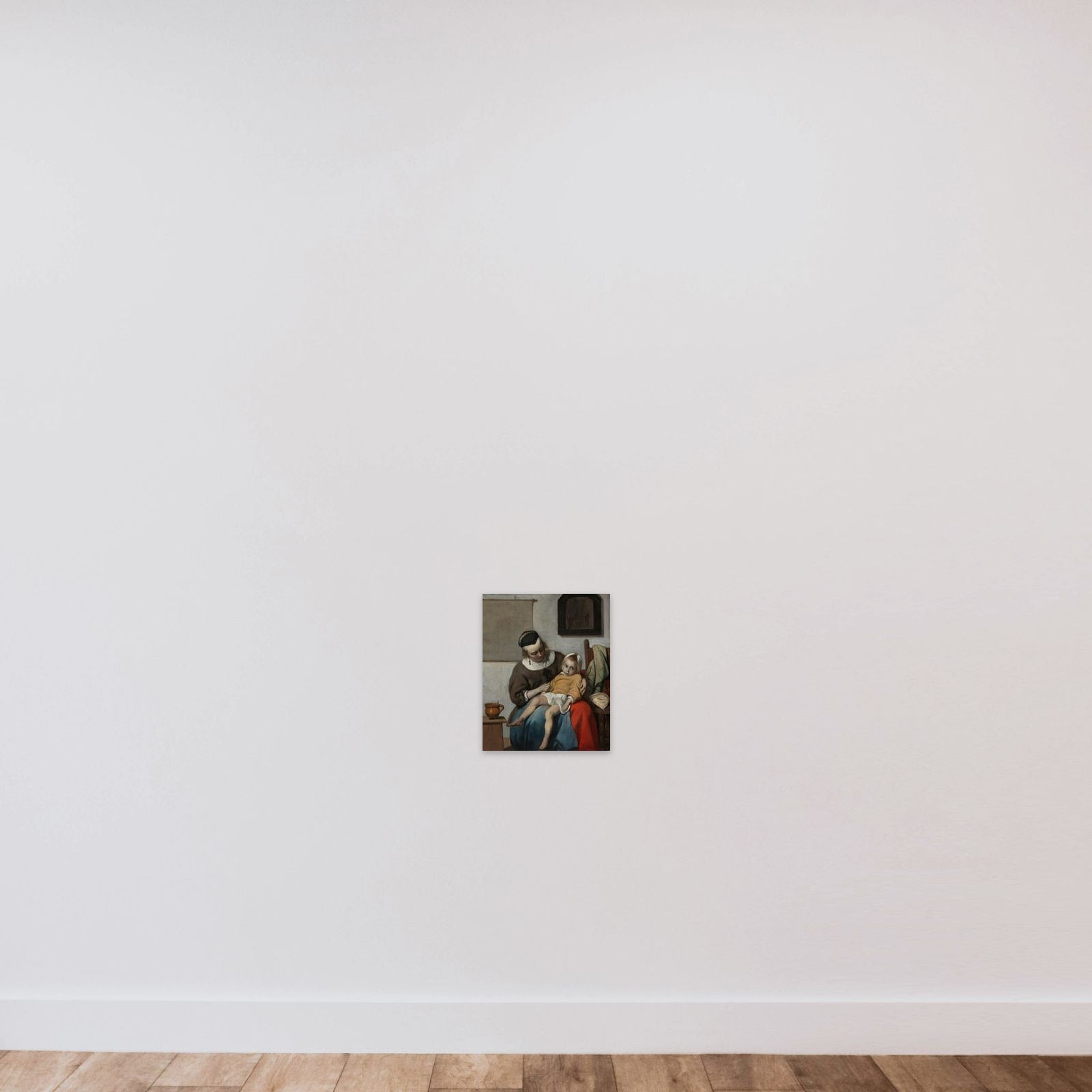 The Sick Child unframed — shown to scale