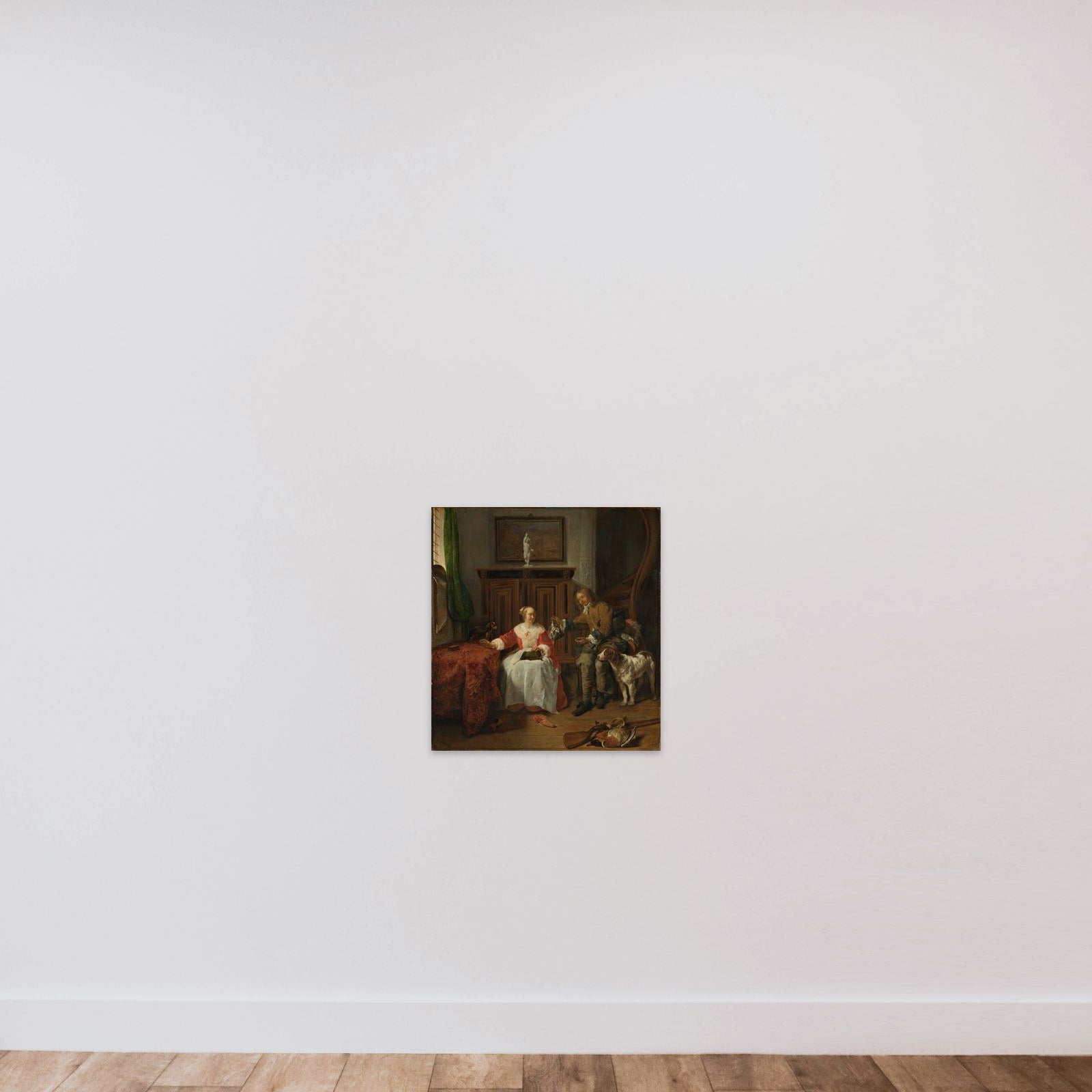 The Hunter’s Present unframed — shown to scale