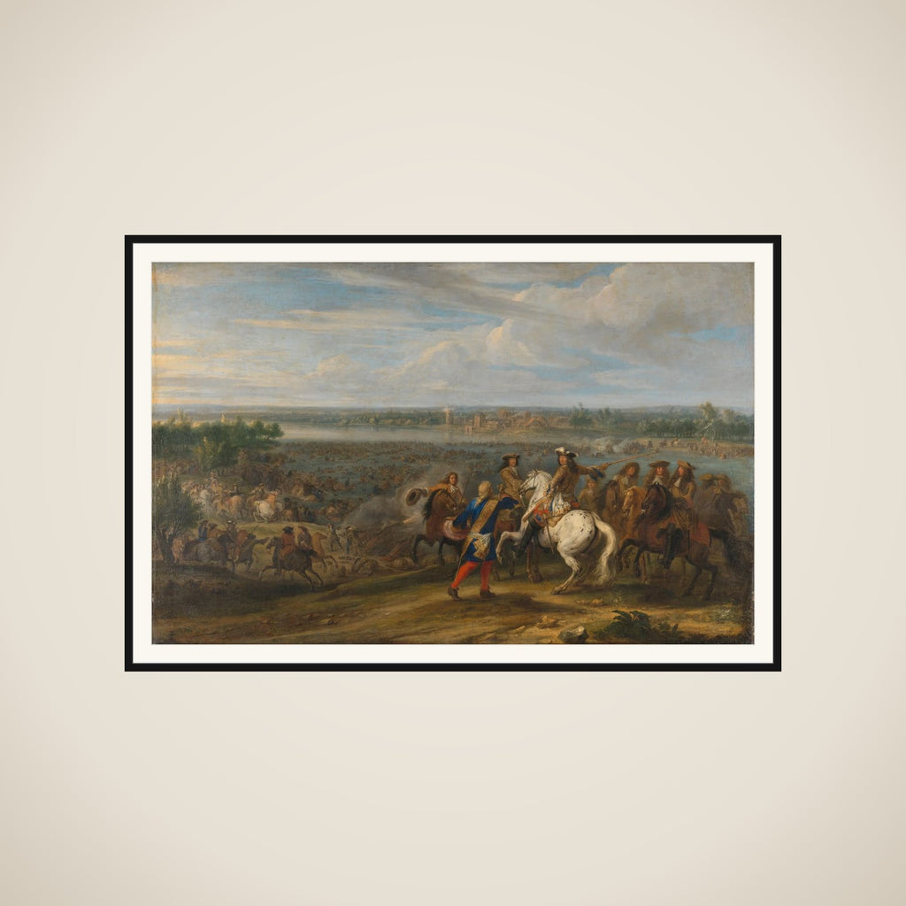Louis XIV Crossing into the Netherlands at Lobith framed