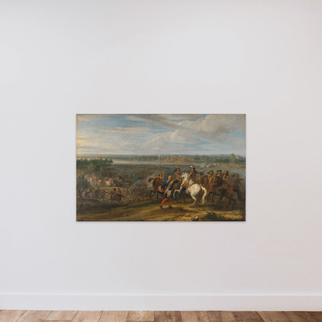 Louis XIV Crossing into the Netherlands at Lobith unframed — shown to scale