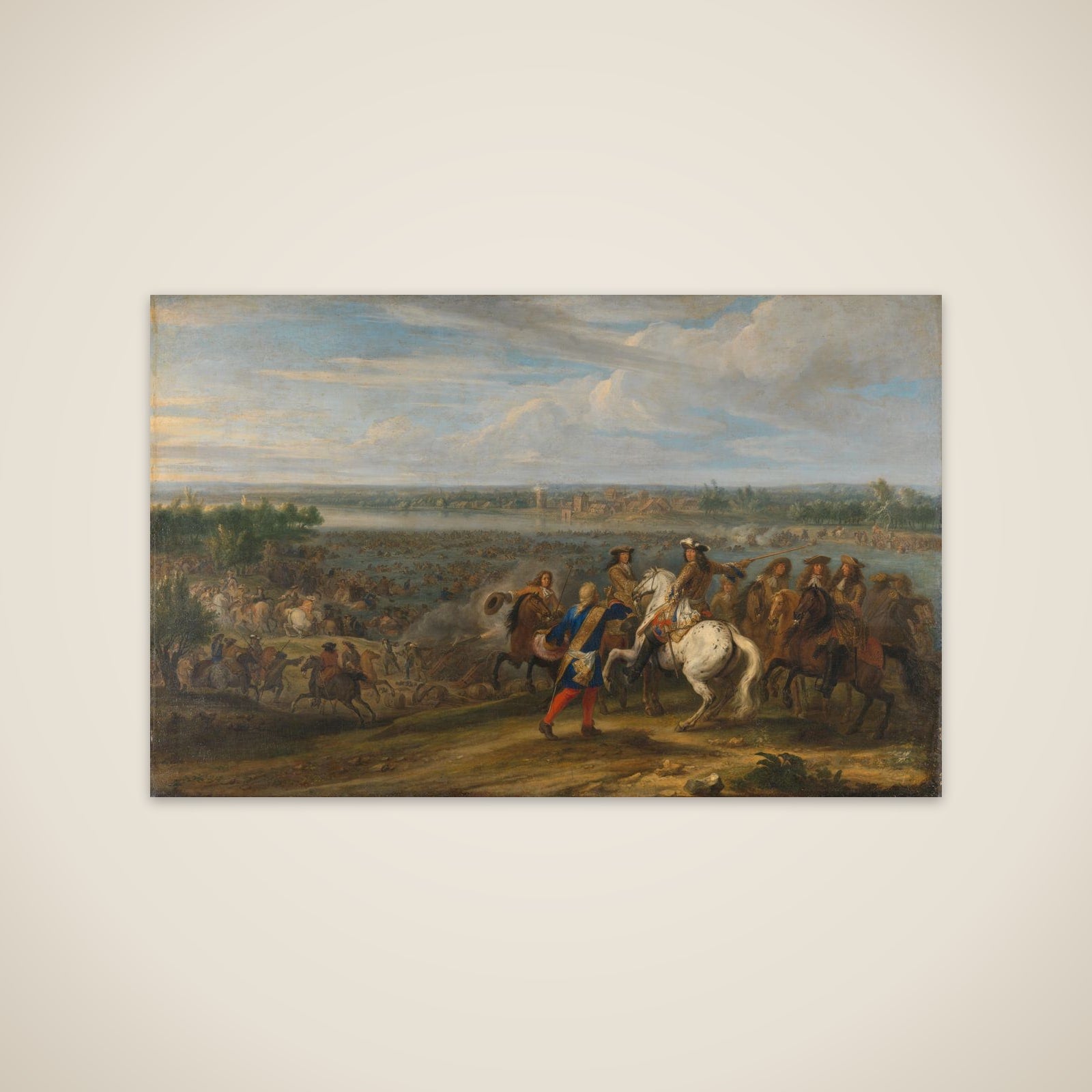 Louis XIV Crossing into the Netherlands at Lobith unframed print