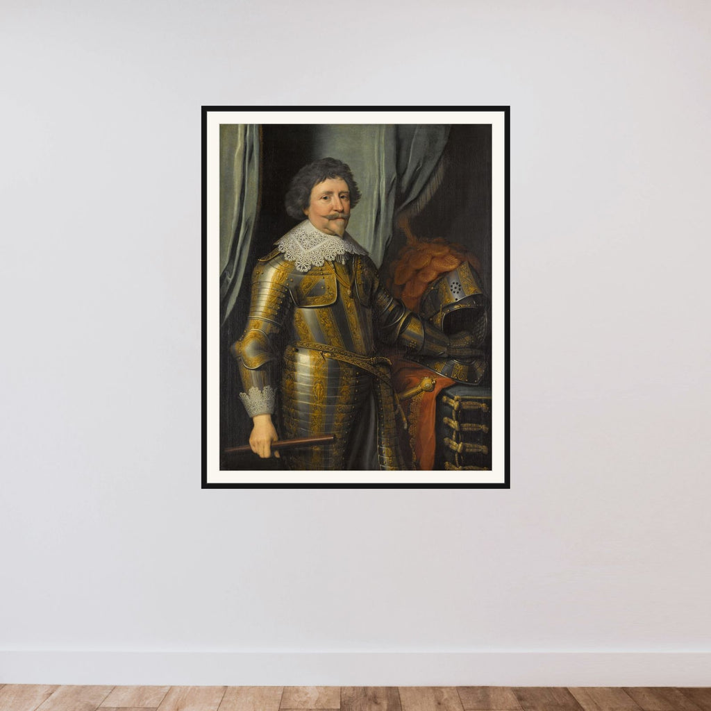 Portrait of Frederik Hendrik (1584-1647), Prince of Orange framed — shown to scale