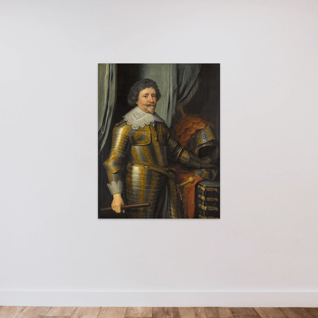 Portrait of Frederik Hendrik (1584-1647), Prince of Orange unframed — shown to scale