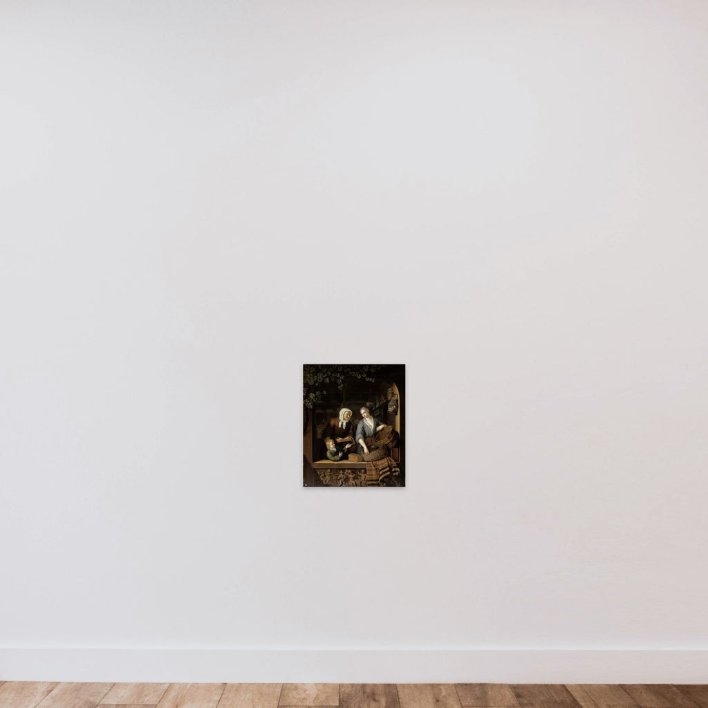 The Grocer’s Shop unframed — shown to scale