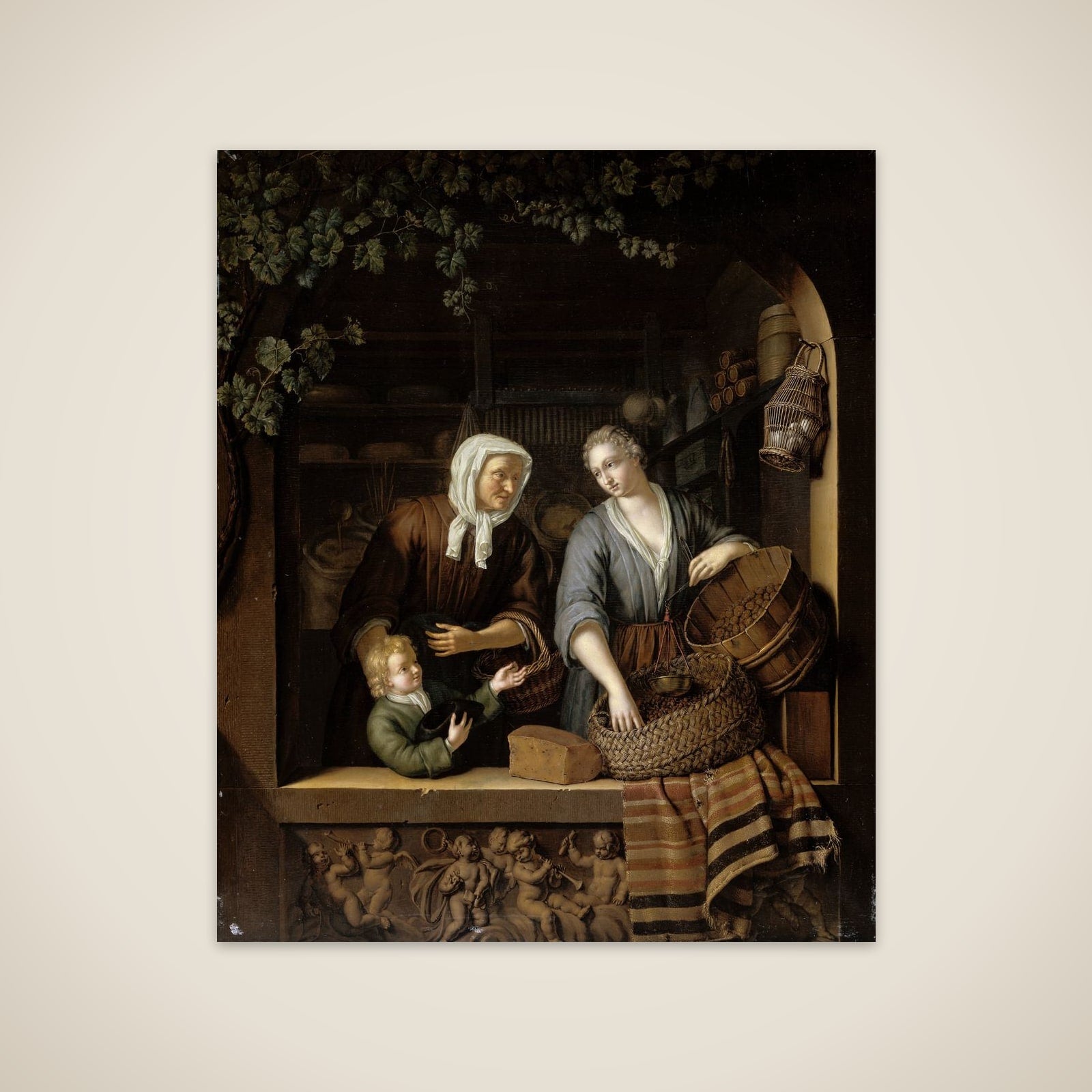 The Grocer’s Shop unframed print