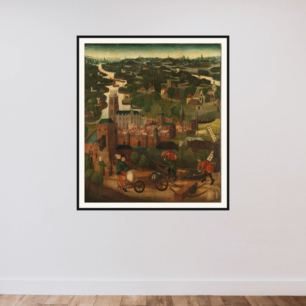 The Saint Elizabeth’s Day Flood framed — shown to scale