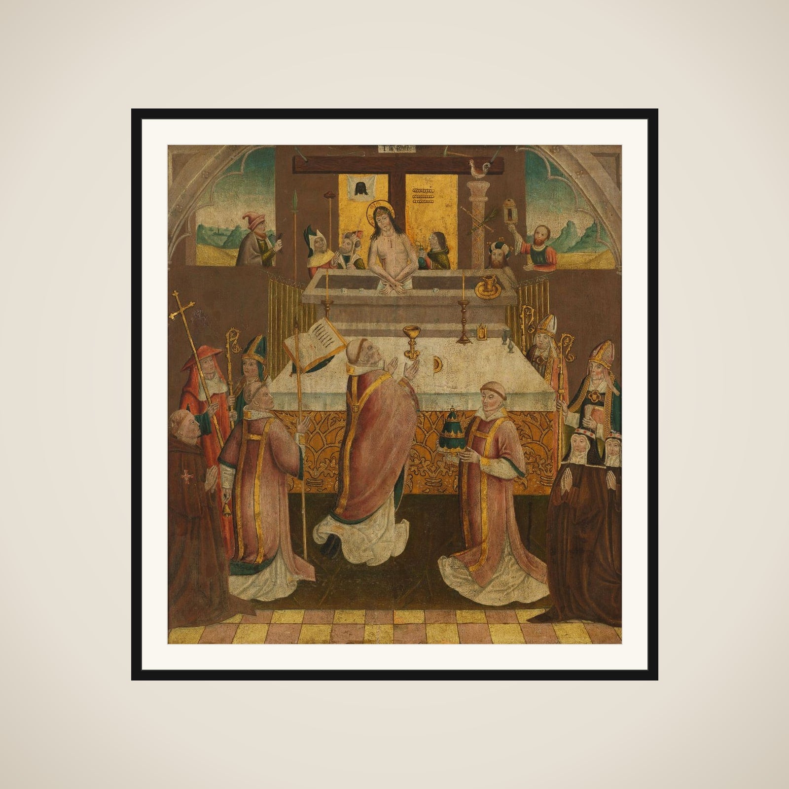 Mass of Saint Gregory framed