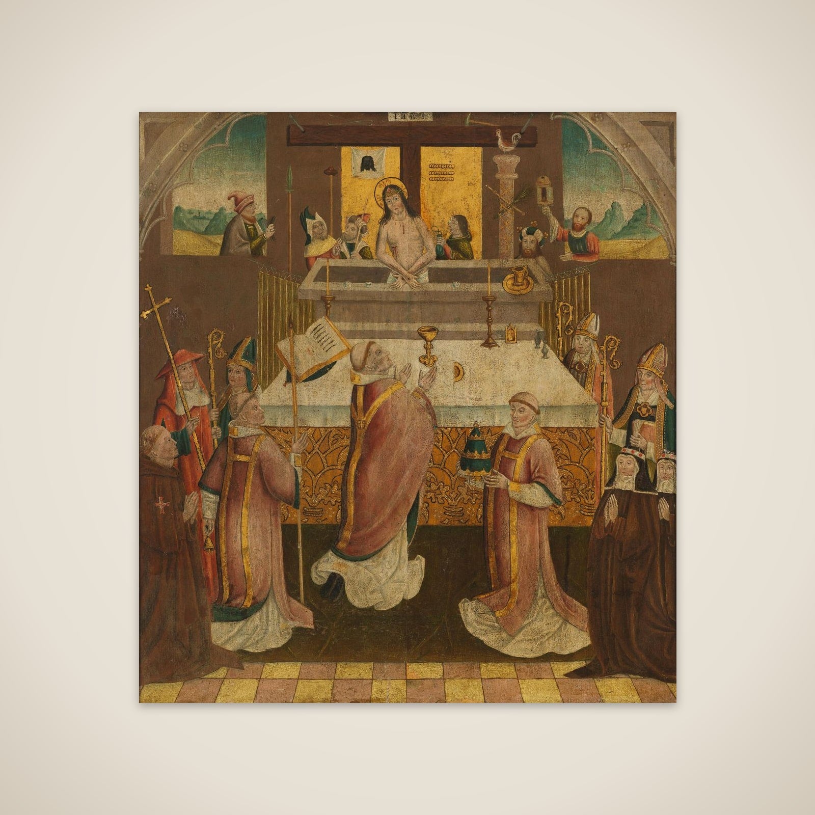 Mass of Saint Gregory unframed print